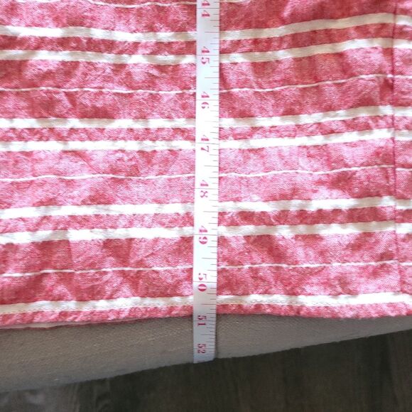 Anthropologie ett:twa Red Stripe Robin Romper Womens Size XSmall  Cropped Belt - Picture 13 of 14